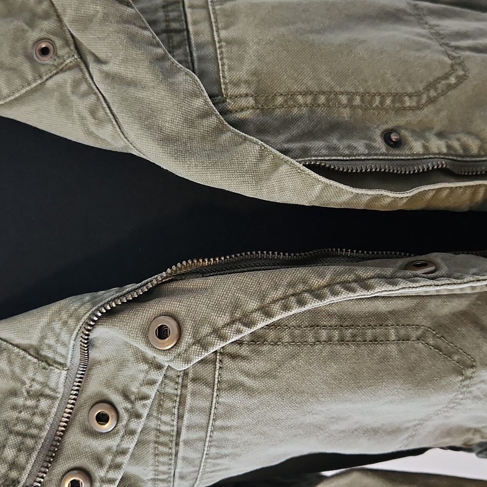 Madewell Khaki Utility Military Dispatch Cargo Green Jacket Size XXS - Picture 16 of 16